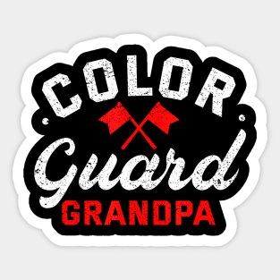 Color Guard Grandpa Dad Father Sticker